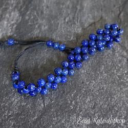 3-reihiges Lapis Lazuli Armband, verstellbar
