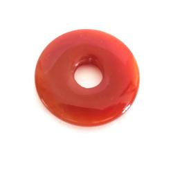Rotbrauner Karneol Donut, 30 mm