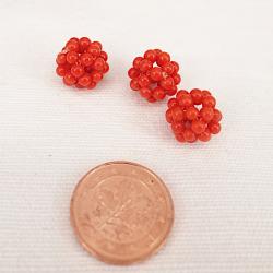 Schmuck DIY : Korallenball oder Korallenkugel im typischen Rot