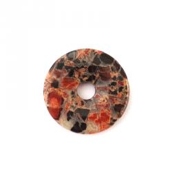 Brekzien Jaspis Donut,  30 mm