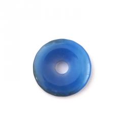Blauer Achat Donut, 31 mm