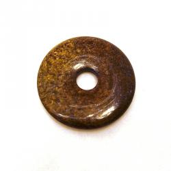 Bronzit Donut 28 mm , erdiges Braun