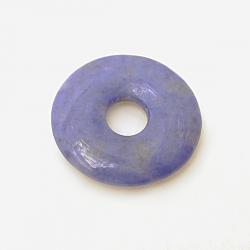 Dumortierit Donut, jeansblau, 25 mm