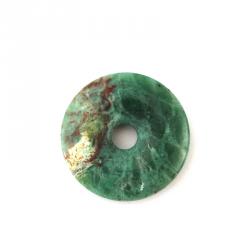 Grün bunter Jaspis Donut, 30 mm
