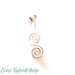 Donut Halter Doppel-Spirale aus Sterling Silber