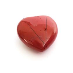 Bauchiges Herz aus rotem Jaspis