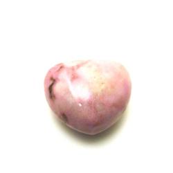 Bauchiges rosa Rhodonit Herz