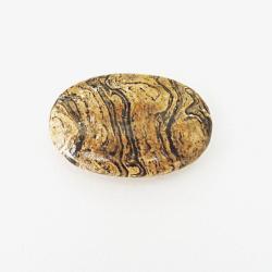 Ovaler Schmeichelstein aus Stromatolith