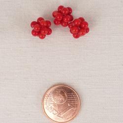 Schmuck DIY : Korallenball oder Korallenkugel, leuchtend rot