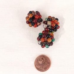 Schmuck DIY:  Bunte Bälle aus kleinen Achatpelren