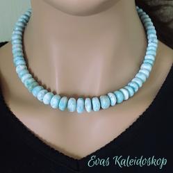 Große Larimar Kette (395 Karat) in sehr schöner Qualität