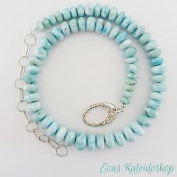 Sehr große Larimar Kette, üppige 475 Karat, sehr schöne Farbe