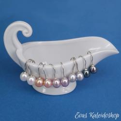 Perlenohrhänger – oval in unterschiedlichen Farben