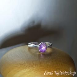 Sternrubin Ring in Silber gefasst