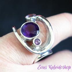 Amethyst Ring mit außergewöhnlichem Design