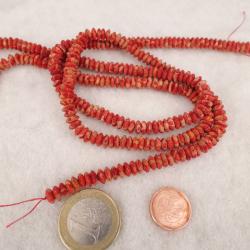 Schmuck DIY: Leichter Schaumkoralle Strang, natur rot, unbehandelt