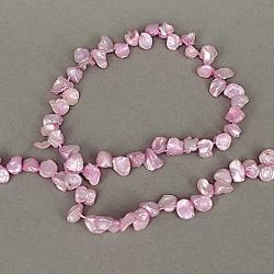 Schmuck DIY: Keshi Perlenstrang in frischem Pink 
